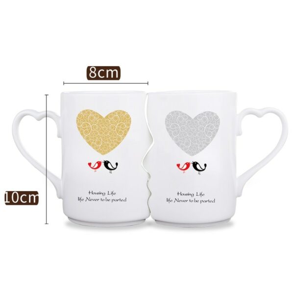 Buy Hemoton Couple Gift 2pcs Ceramic Couple Mugs Marbling Couple Cups  Porcelain Water Drinking Cups Coffee Mugs with Lid Spoon For Engagement  Anniversary Birthday Gifts Espresso K Cups Online at Low Prices